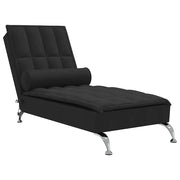 Chaise Longue Massaggi con Capezzale Nero in Tessuto CFW7862393