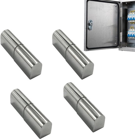 Viti di chiusura per porte 4 pezzi - Acciaio inox - 50mm x 16mm x 12mm - Resistente allo sfregamento - Silenzioso - per armadi a muro - Viti di chiusura