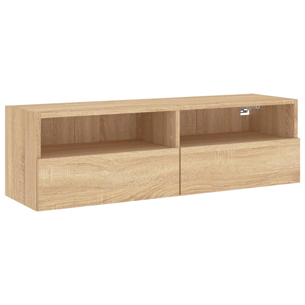 Mobile TV Parete Rovere Sonoma 100x30x30cm in Legno Multistratocod mxl 110059