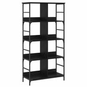 Libreria Rovere nero 78,5 x 33 x 153 cm metallo PB 8010894