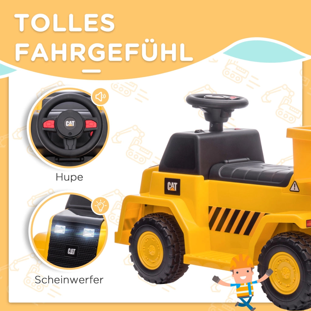 Camion Ribaltabile Elettrico per Bambini ¨C zephmum ¨C Giallo, 74.5x36x43.5 cm
