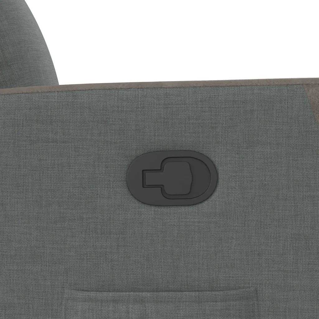Poltrona | Sedia Relax Reclinabile in Tessuto Grigio Scuro