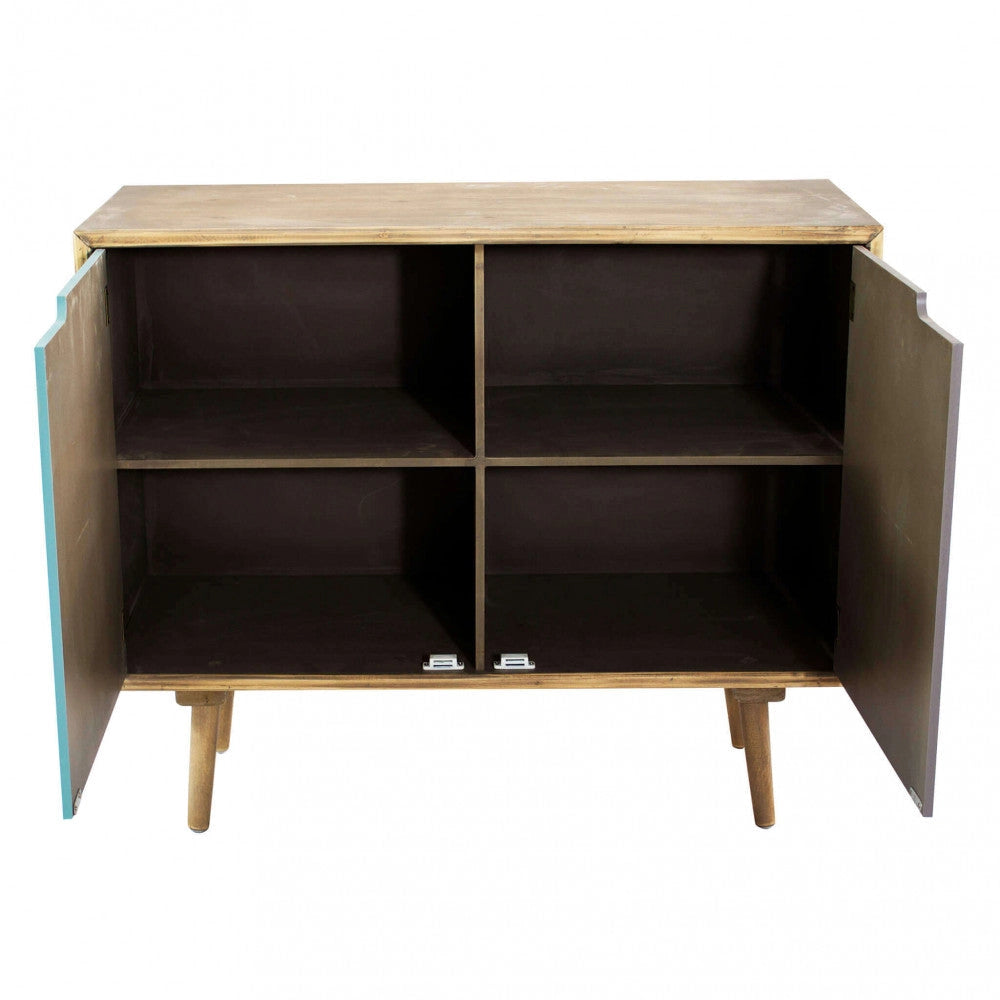 Mobiletto Niagara 80x35,5x66,8 h cm in Legno Multicolor