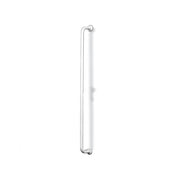 Corrimano verticale di 130 cm in inox bianco