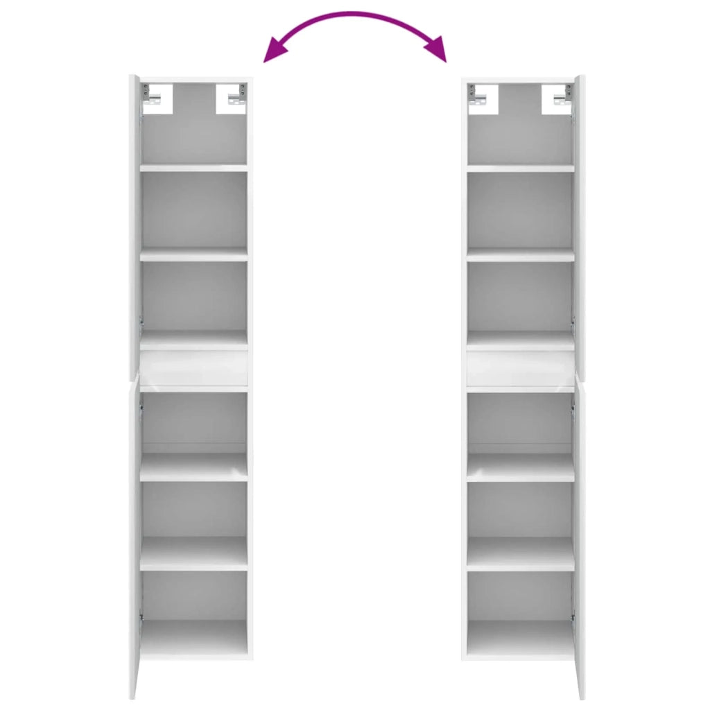 Set di mobili per il bagno 3 pz Bianco Lucido 3406087