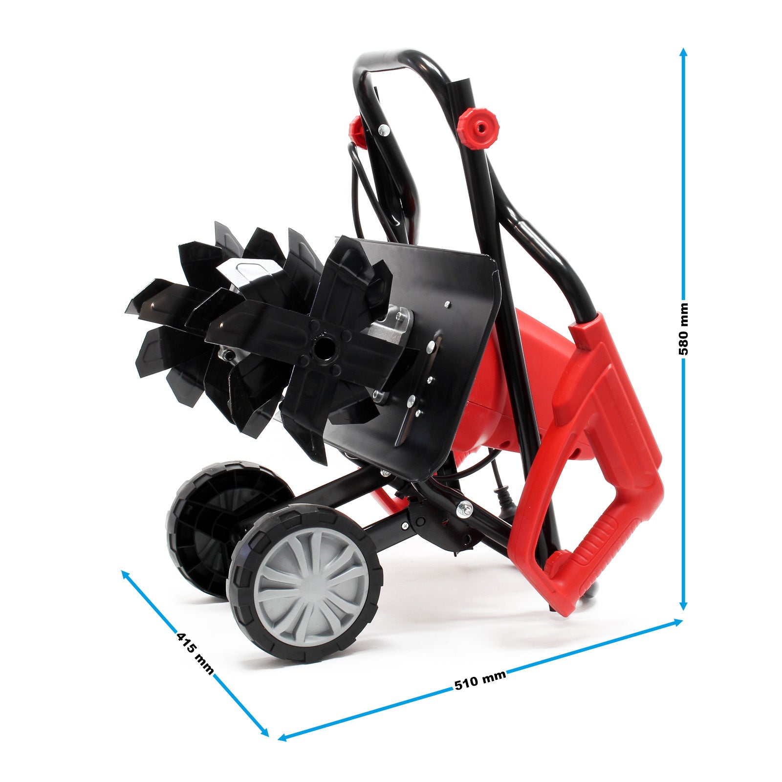 Motozappa elettrica per giardino, 1500 W 400 rpm, 24 lame, Elettrozappa Fresa per orto