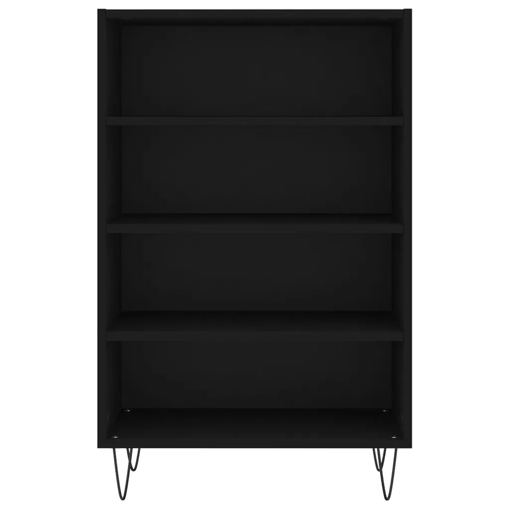 Credenza Nera 57x35x90 cm in Legno Multistrato 827229
