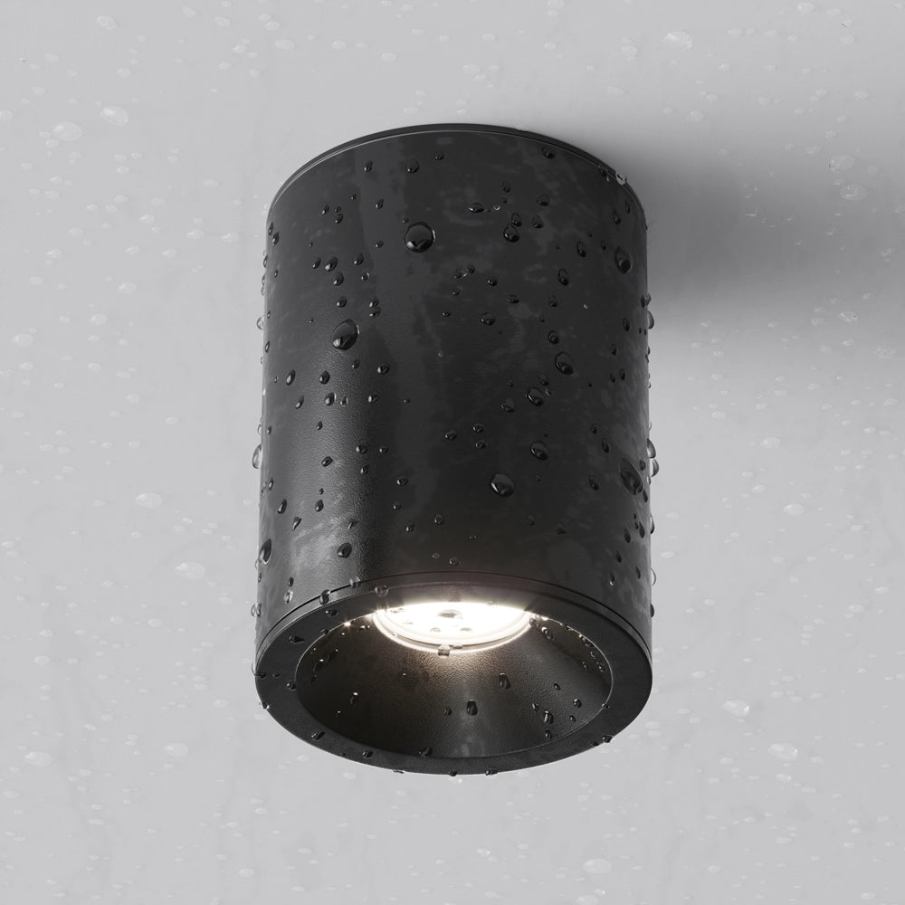 Maytoni Zoom plafoniera nera alluminio GU10 IP65 C029CL-01B