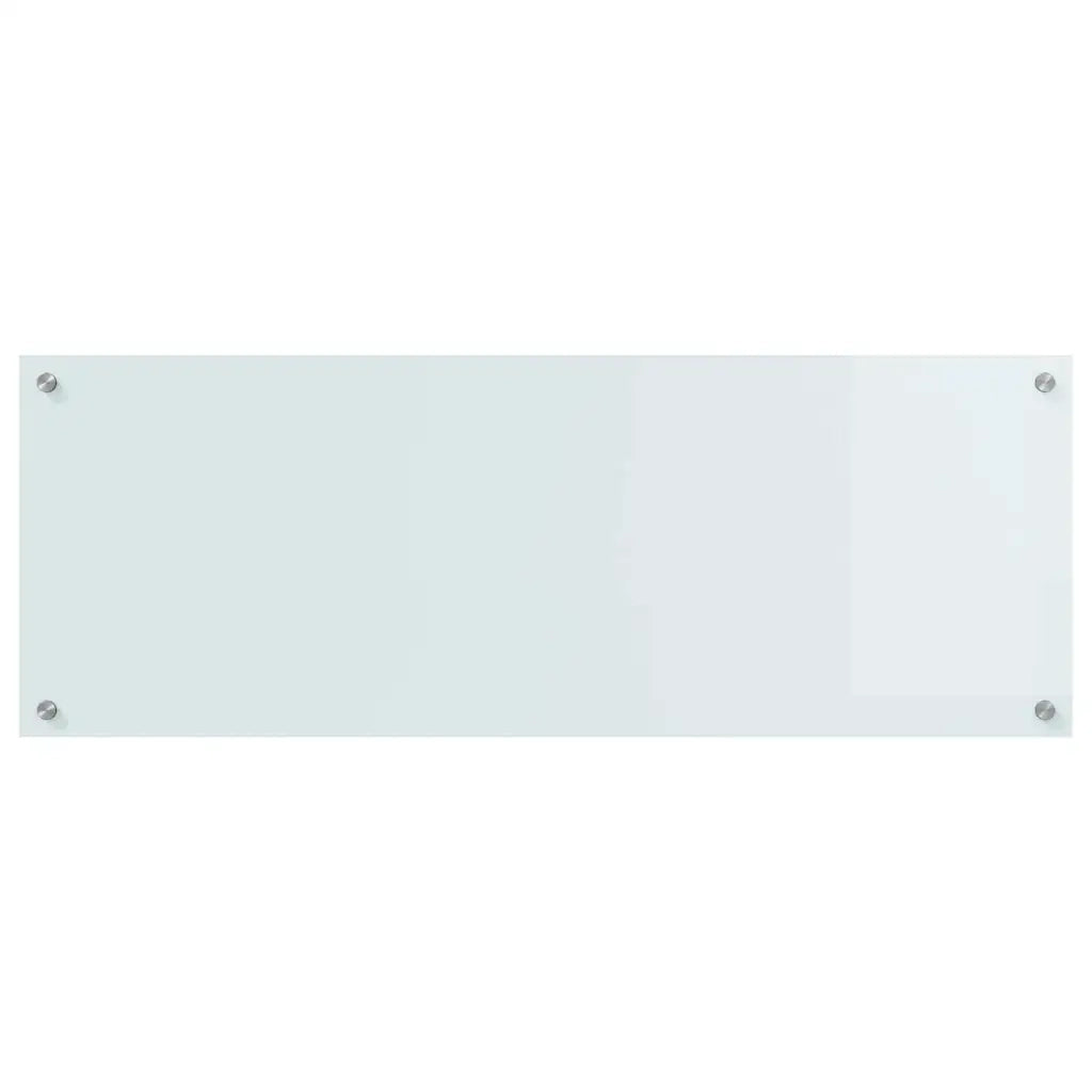 Schienale da cucina 2 pcs Bianco 110 x 40 cm vetro temperato 3415482