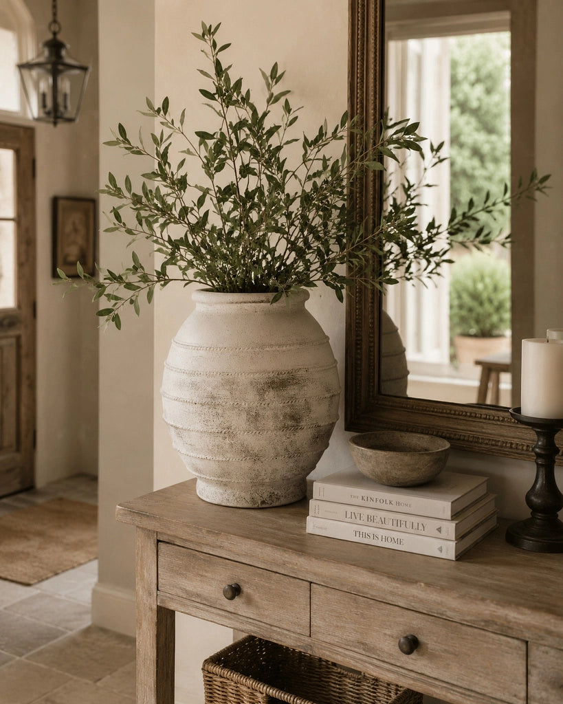 Vaso in magnesio bianco 45x45x47 cm