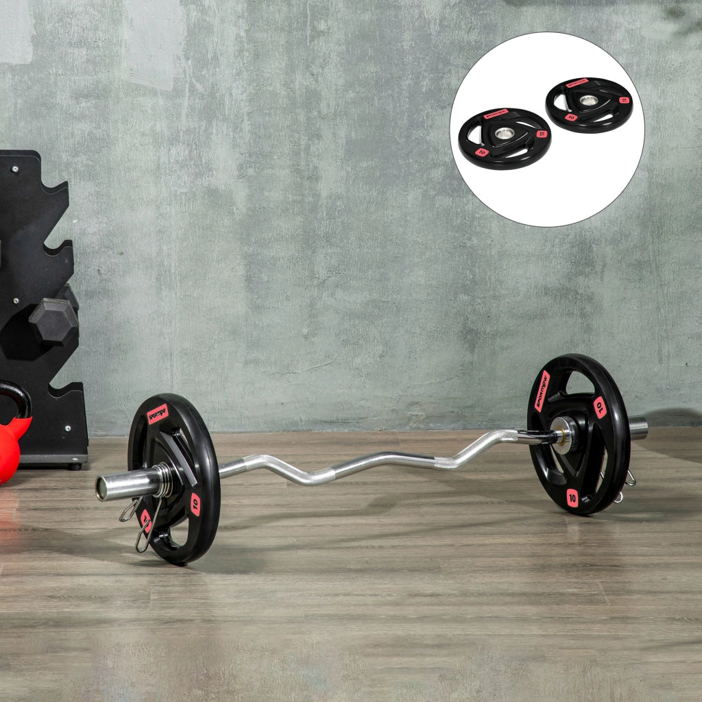 Dischi Pesi 10kg Acciaio Gomma ¨C zephmum ¨C 2x10kg