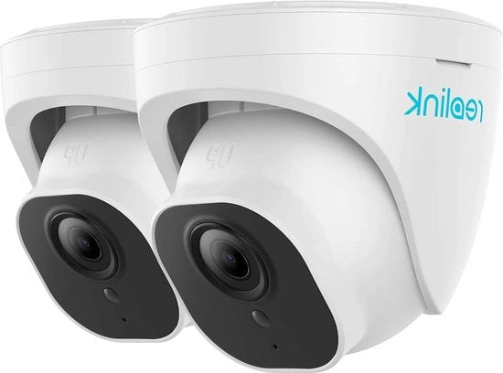 Cassa di Sorveglianza 5MP Super HD con rilevamento di veicoli, ingresso microSD, audio, IP67, visibilità notturna 30m IR, 2 Pack RLC-520A