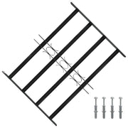 Griglia Finestra 75.5 x 60 cm Acciaio verniciato a polvere Nero 42020564