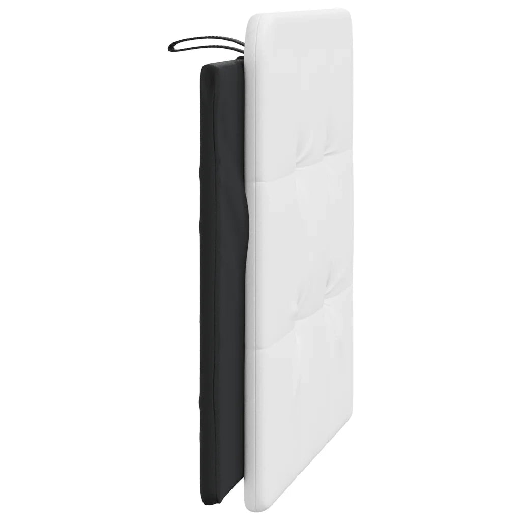 Cuscino testiera Zadar Bianco e Nero 100 cm in Similpelle 3207729