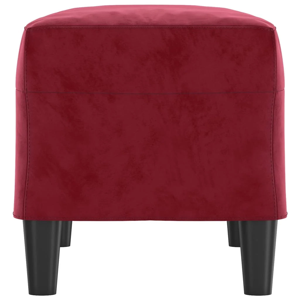 Panca/panca rosso bordeaux x 70 x 35 x 41 cm velluto 02_0010484