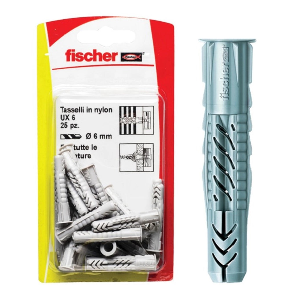 Tasselli Nylon Ux 5 K Set 5 Pezzi - Fischer