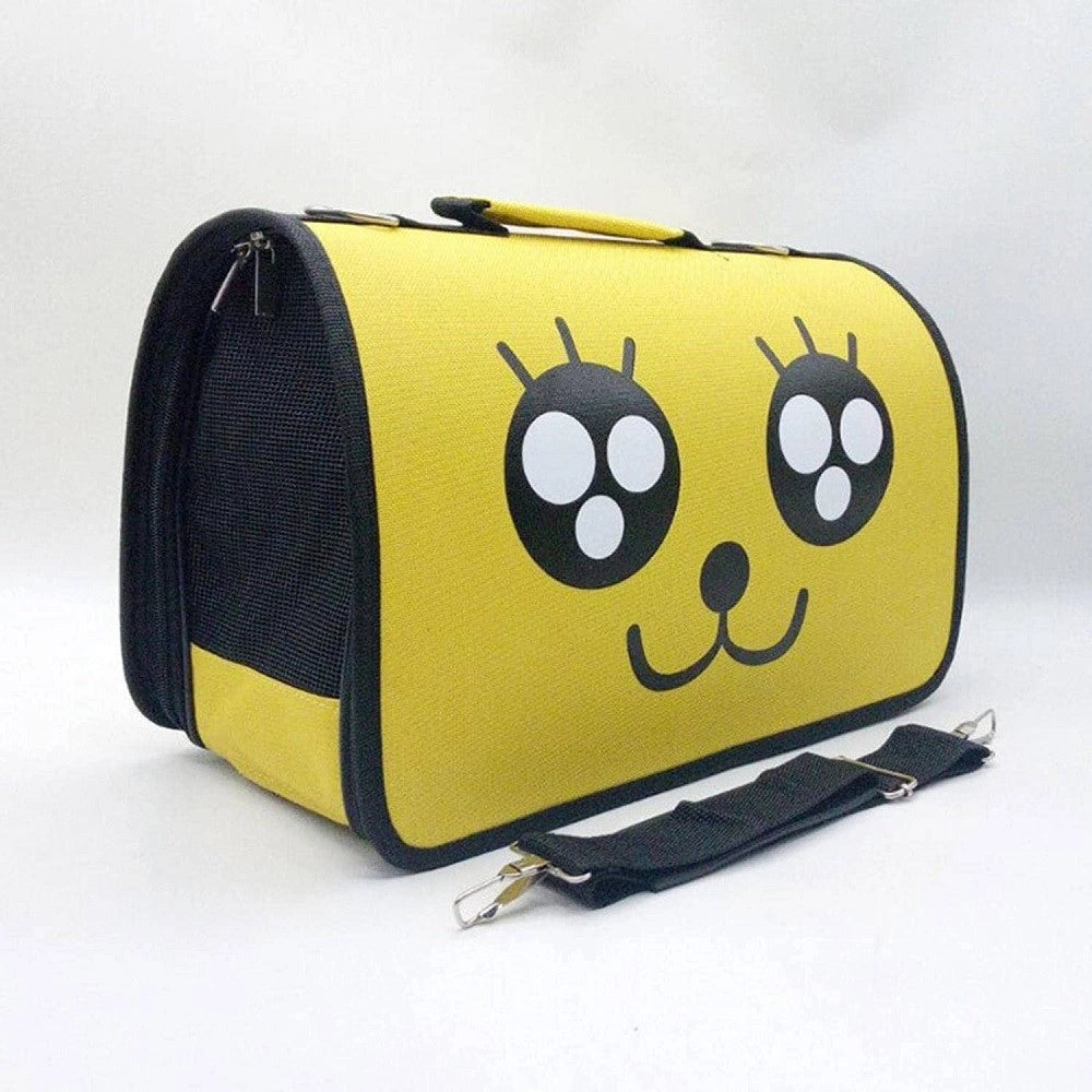 Trade Shop - Borsa Zaino Portatile Pieghevole Viaggio Per Animali Cani Gatti A Tracolla Tg.m -