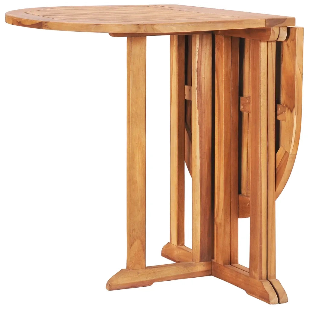 Set da Pranzo da Esterno Pieghevole 5 pz Legno Massello di Teak 49003