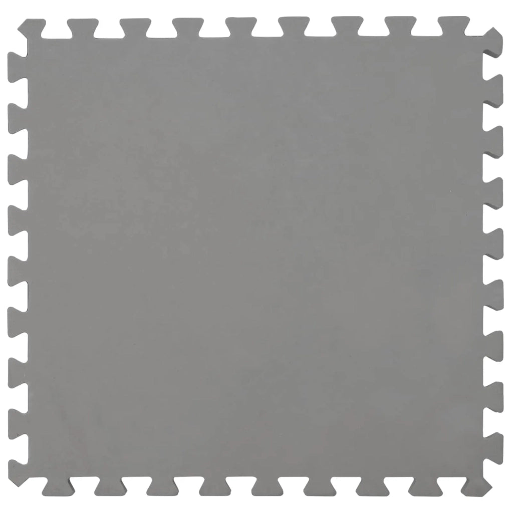 Tappetino per piscina 49 pz Ø 408 cm Rotondo Schiuma EVA Grigio 42042643