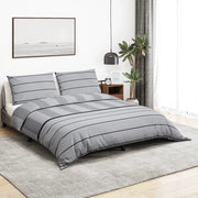 Set Copripiumino Grigio 240x220 cm in Cotone 136434