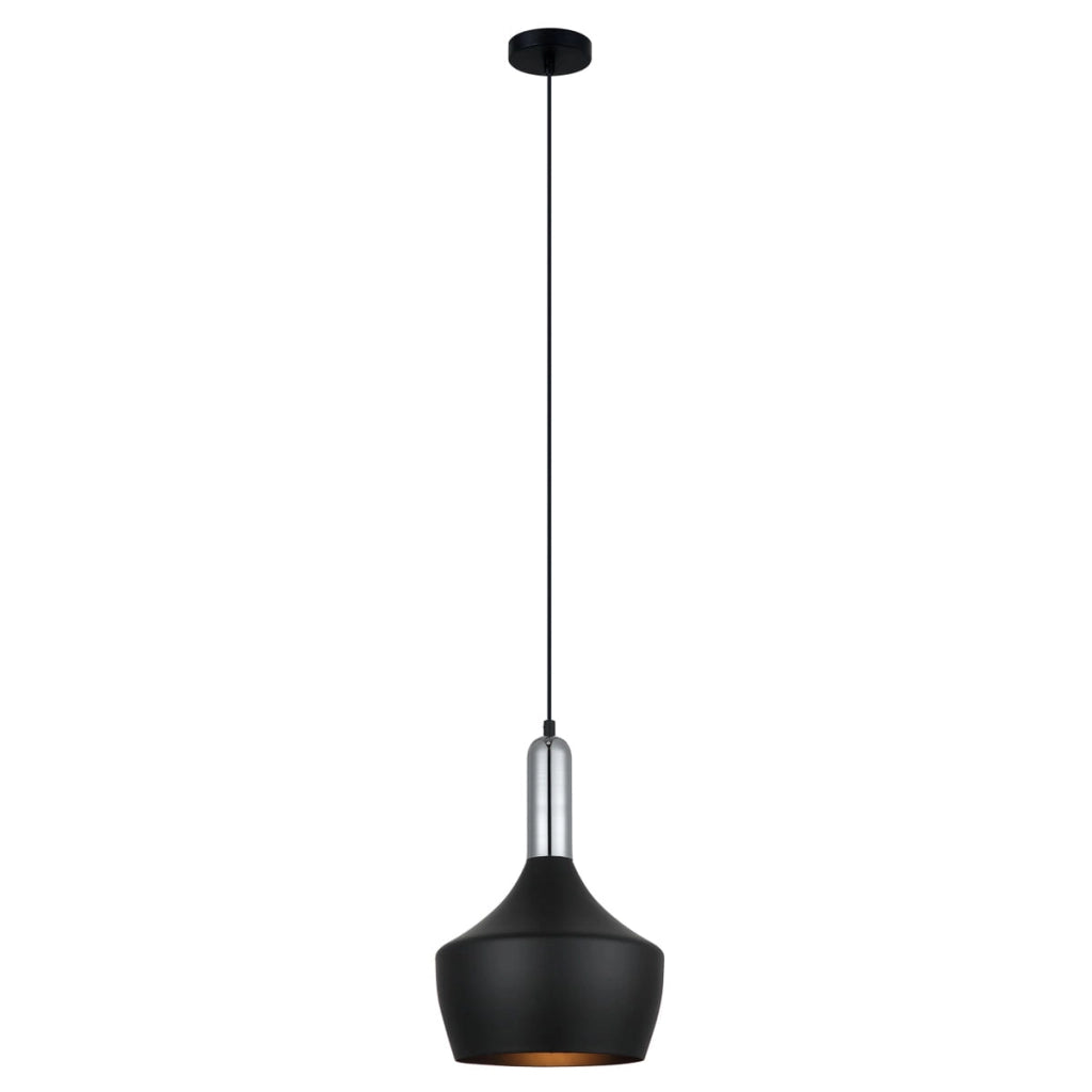 Lampada a soffitto Italux Ophelia industriale nera 25cm