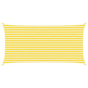 Vela Parasole | Telo Ombra | Vela da ombra solare Giallo e Bianco 6 x 3 m