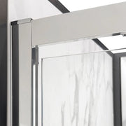 Box doccia 70x140x70 cm con doppio scorrevole trasparente H 200 cm Ted