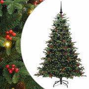Albero di Natale | Decorazioni natalizie artificiale con 300 LED Verde 180 cm
