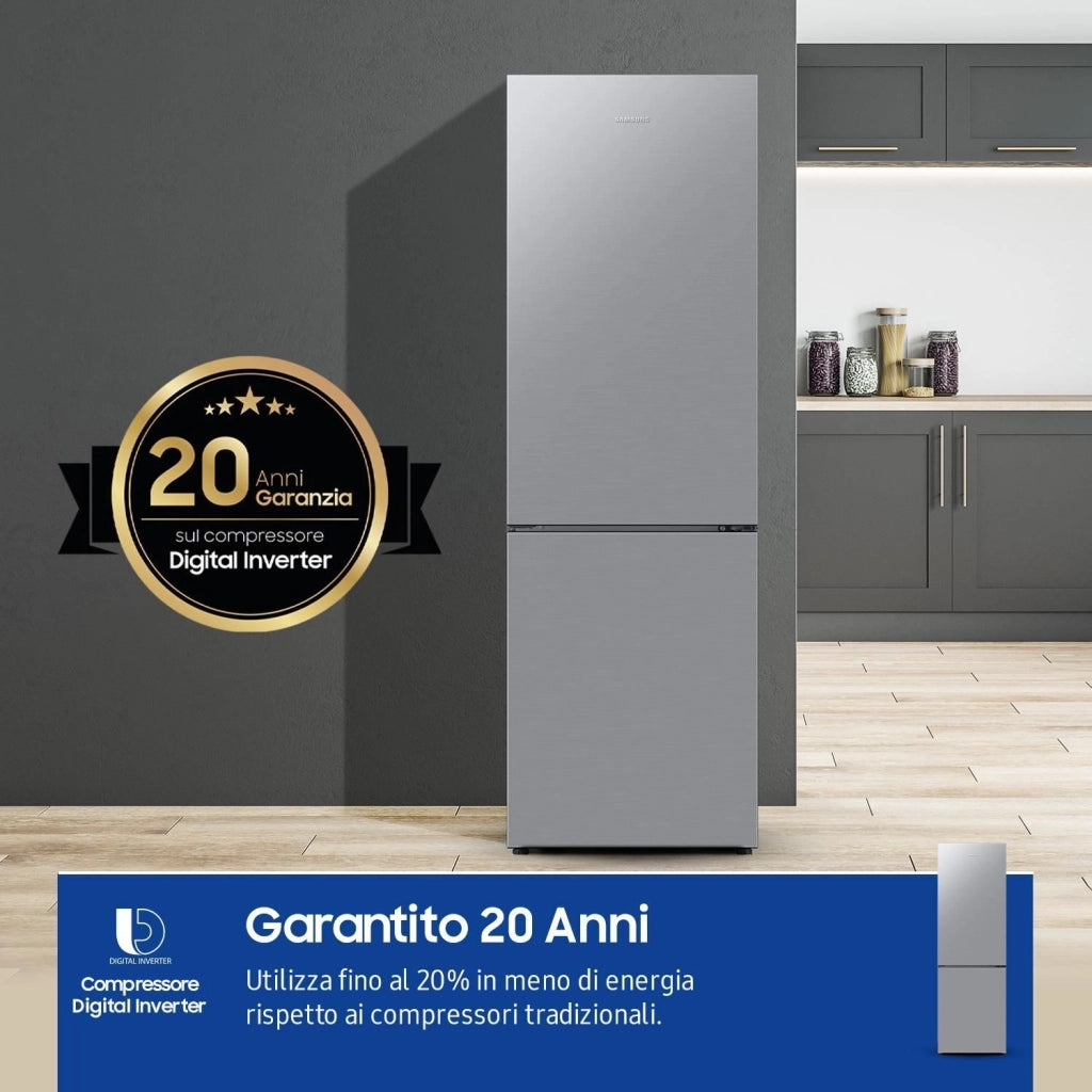 Samsung RB33B610ESA-EF Frigorifero Combinato libera installazione 344 Litri Classe E Inox All Around Cooling