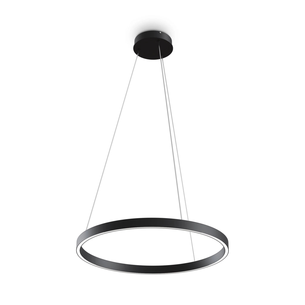 Maytoni Lampadario Moderno Rim 1 luce LED integrato nero alluminio