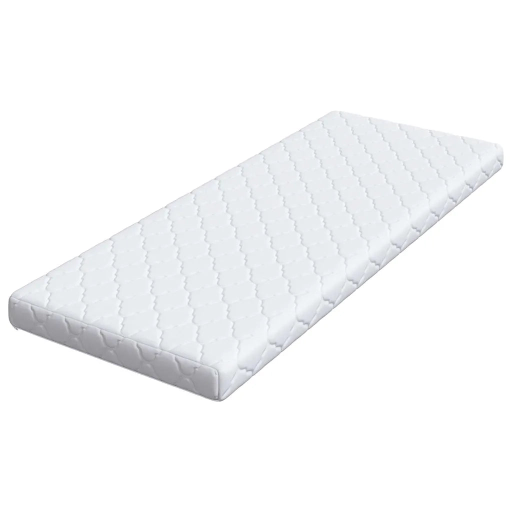 Materasso Bianco 70 x 200 cm Tessuto Jacquard