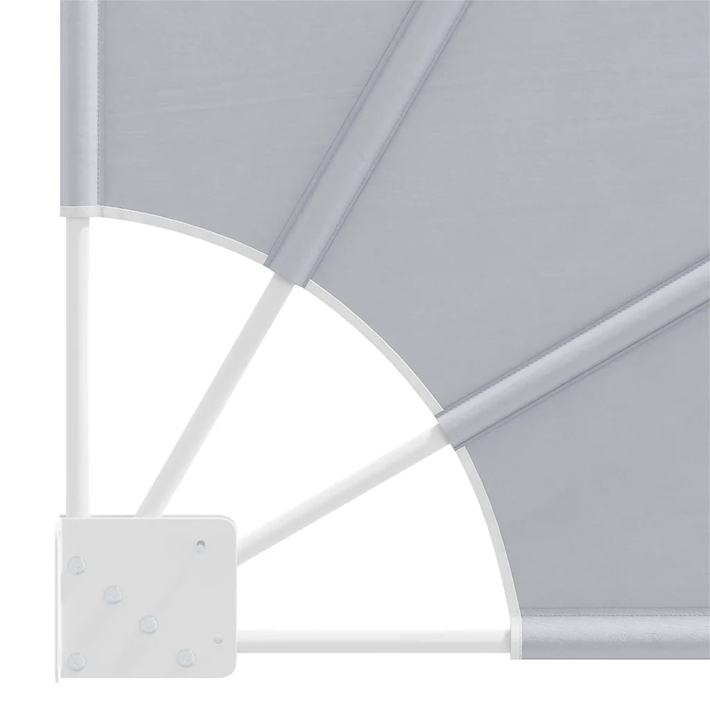 Tenda Laterale per Balcone Pieghevole Grigia 140x140 cm