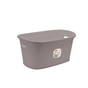 Cesta Bacinella Ovale Domus Greige 58 x 38 x 28 cm