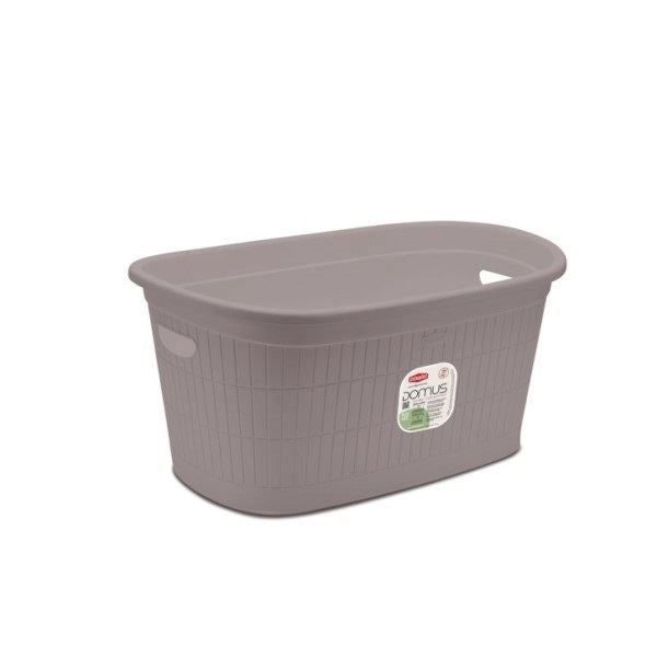 Cesta Bacinella Ovale Domus Greige 58 x 38 x 28 cm