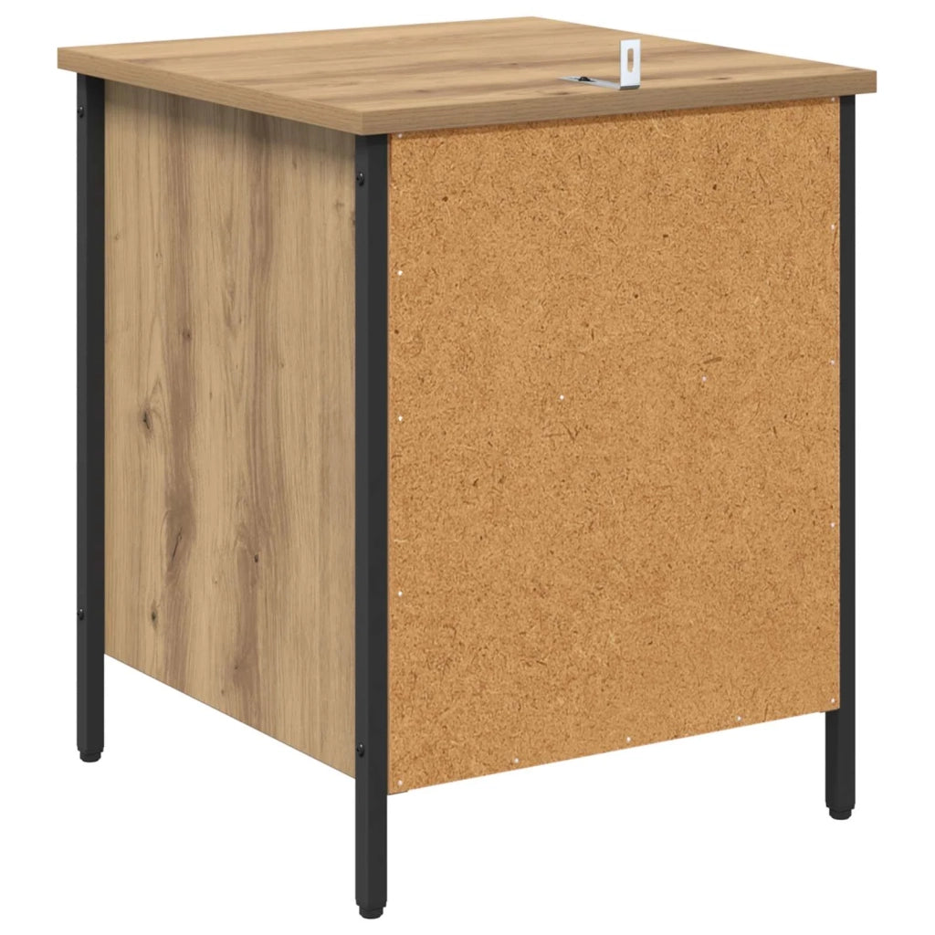 Set di 2 Comodini | Armadio da Notte | Mobiletto da notte Rovere artigianale 40 x 42 x 50 cm