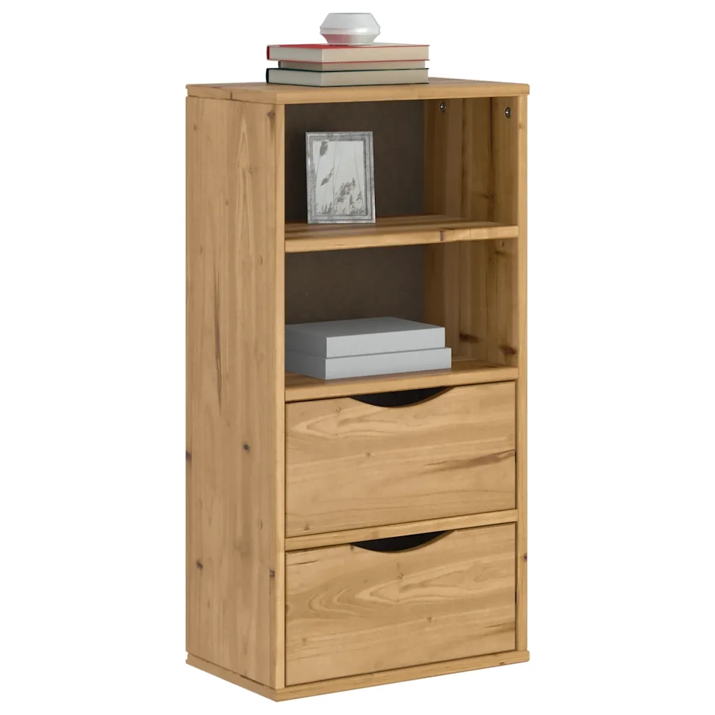 Armadietto Laterale con Cassetti ODDA 40x24x79 cm Legno di Pino 4103593