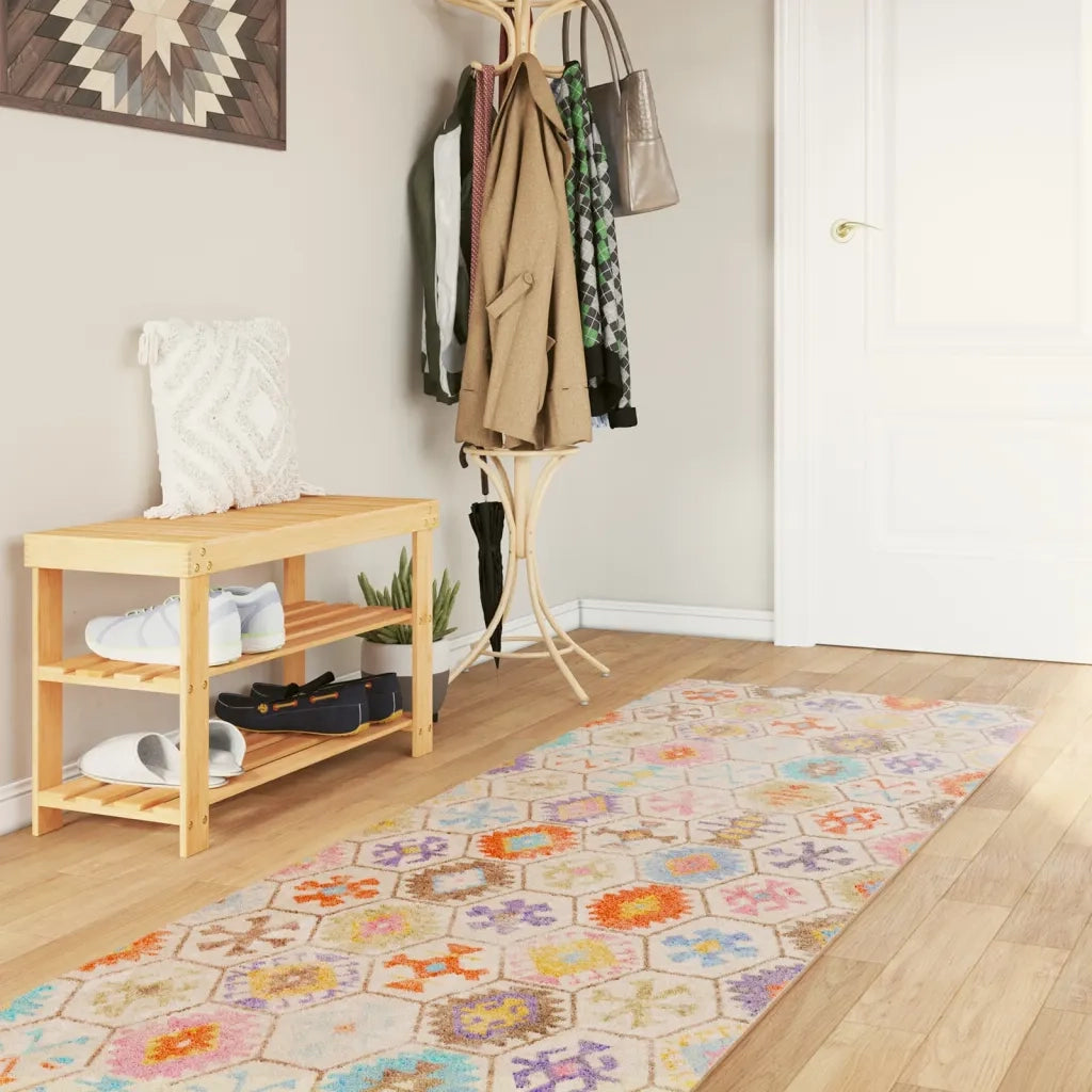 Tappeto Lavabile Multicolore 80x300 cm 136580