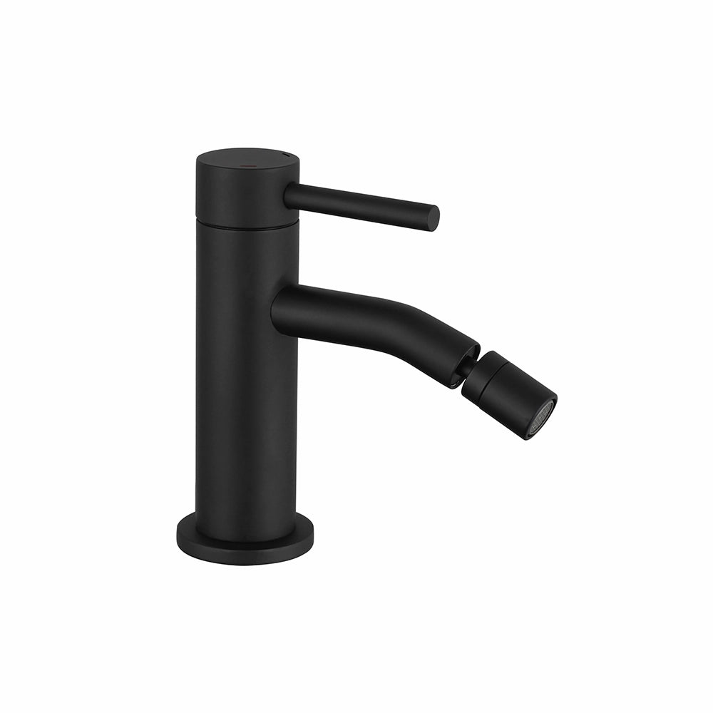 Coppia miscelatori lavabo bidet senza scarico slim nero opaco | Bette