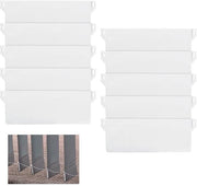 Verticale Slat Gordijnen - Vervangslats - 10 Stuks - Bianco - Ondersteuningsgewichten - Adatto per Casa e Ufficio - 89 mm