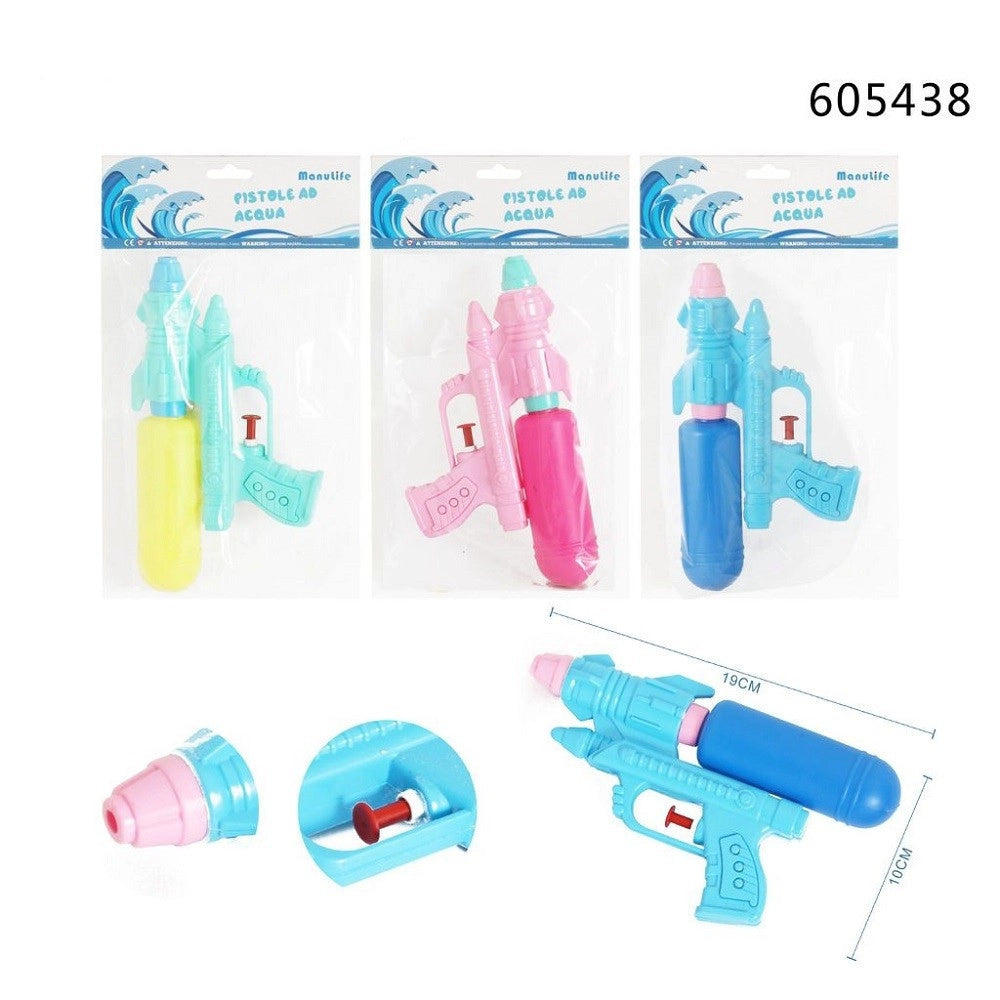 Trade Shop - Pistola Ad Acqua 19x10cm Con Serbatoio Gioco Bambini Mare Colori Assortiti 605438 -