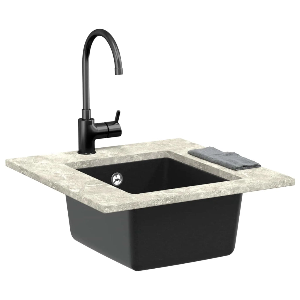 Lavello Nero 370 x 460 mm 80% Quarzo e 20% Resina CFW4737210