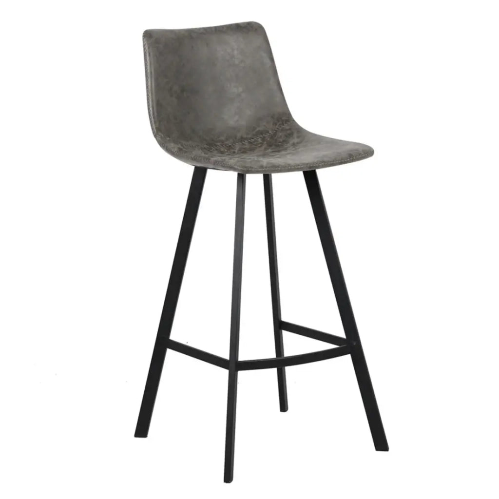 Sedia da banco OZON – PU grigio – H108 x L49 x P47 cm