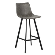 Sedia da banco OZON – PU grigio – H108 x L49 x P47 cm