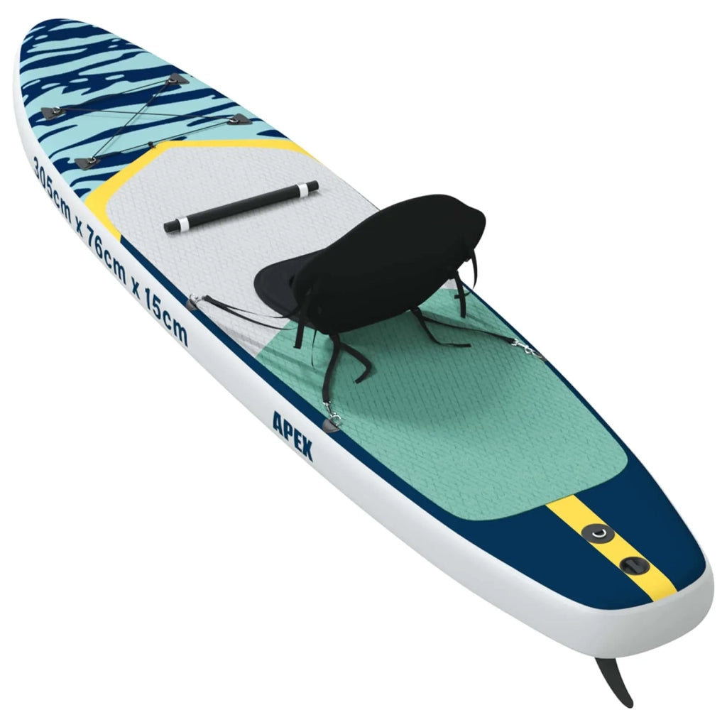 SUP Board con Seggiolino 2-in-1 APEX 305 x 76 x 15 cm Blu per 42039129