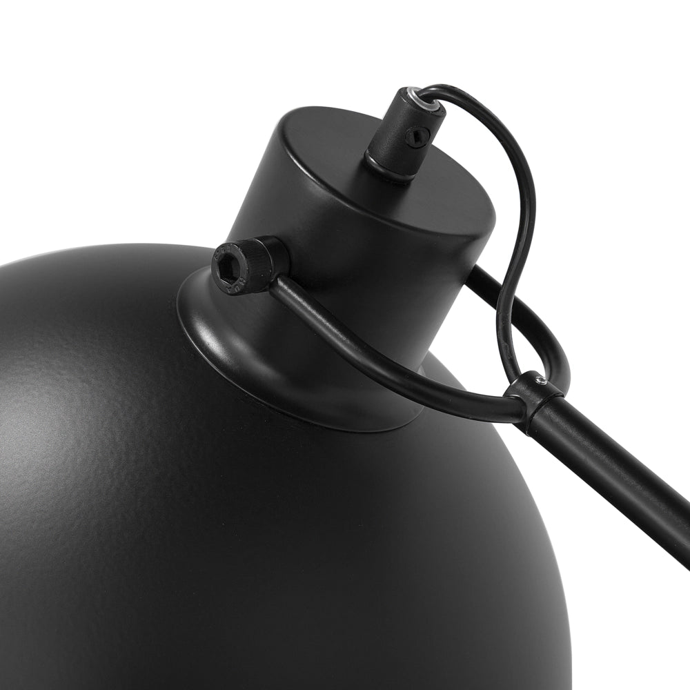 Lampada da Terra Colore Nero Metallo 155 cm Paralume Orientabile Industriale