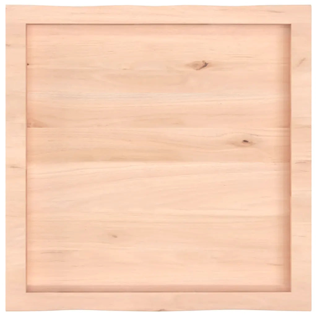 Piano per Tavolo 60x60x(2-6) cm Rovere Non Trattato Bordi Vivi