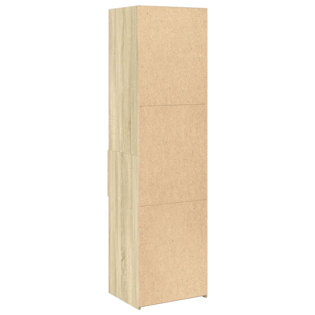 vidaXL Credenza Rovere Sonoma 50x42,5x185 cm in Legno Multistrato