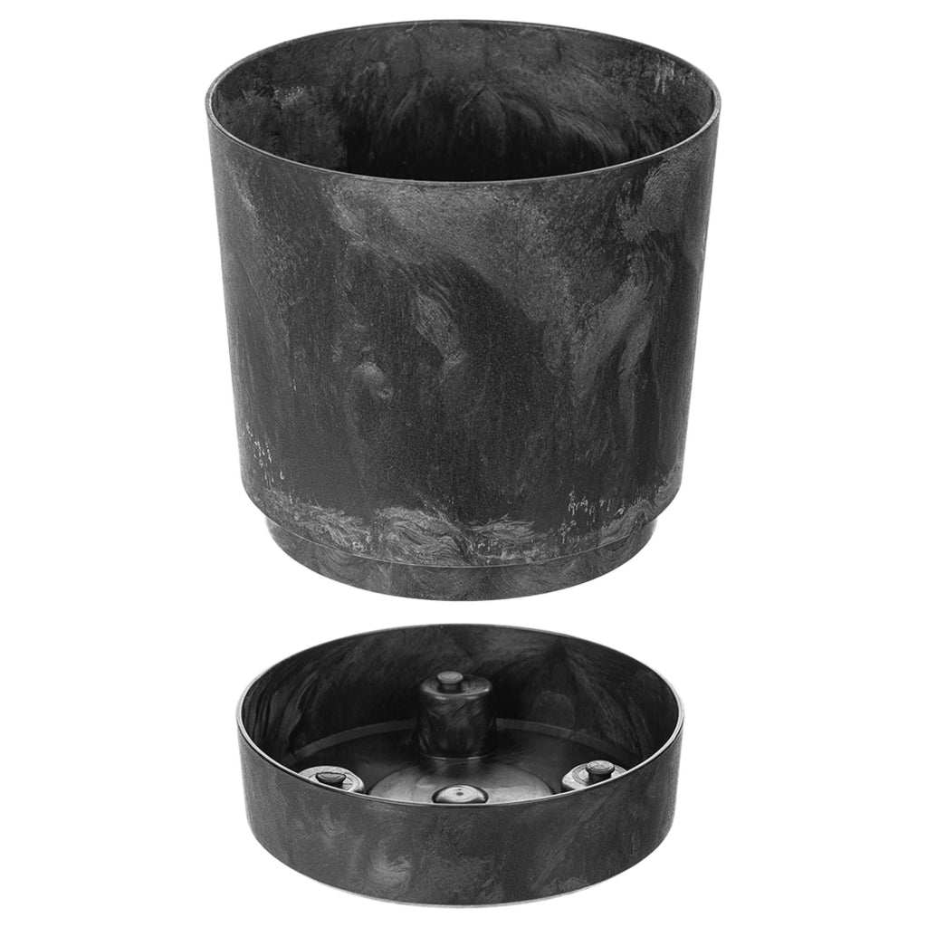 Vaso da fiori KADAX con supporto, rotondo, in plastica, 27,5 cm