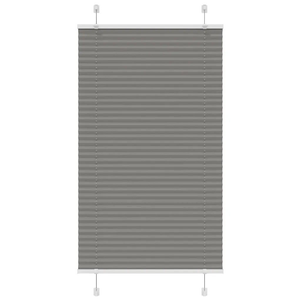 Tenda Plissettata Antracite 75x100 cm Larghezza Tessuto 74,4 cm 4015070