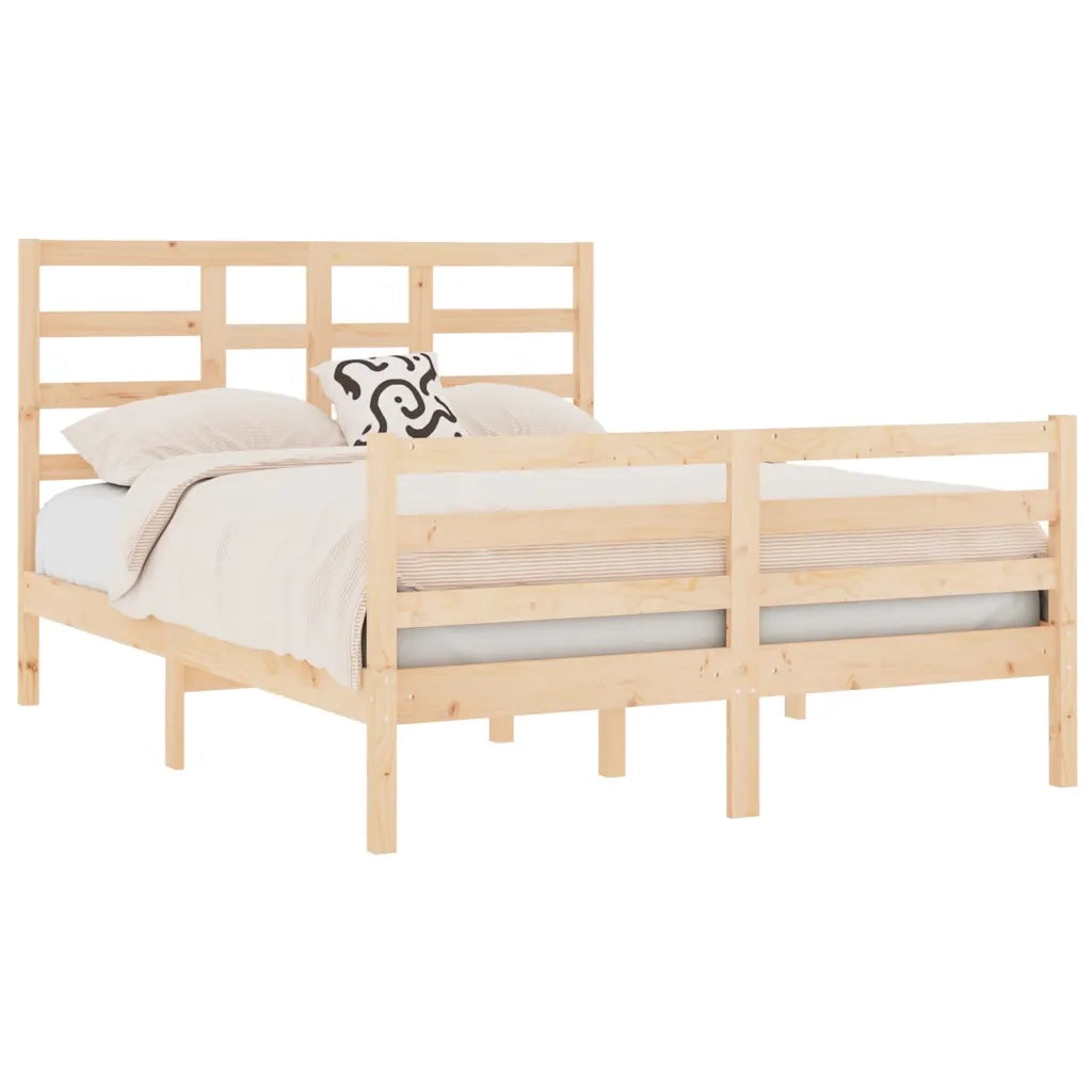 Giroletto-Struttura Letto in Legno Massello 120x190 cm Small Double 450369